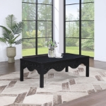 Picture of 47.5"/54"/24" Rich Finish Scalloped Aprons Coffee Table, Console Table, End Table