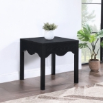 Picture of 47.5"/54"/24" Rich Finish Scalloped Aprons Coffee Table, Console Table, End Table