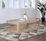 Picture of 58"/54"/20" Mix of Solid Wood and MDF Rich Finish Coffee Table, Console Table and End Table