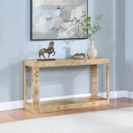 Picture of 58"/54"/20" Mix of Solid Wood and MDF Rich Finish Coffee Table, Console Table and End Table