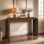 Picture of 48"/54"/20" Oak Veneer Contemporary Design Coffee Table, Console Table and End Table