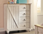 Picture of Whitewash Five Drawer Chest or Dressing Chest