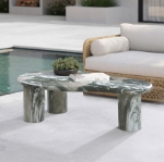 Picture of 47.5" Concrete Art Deco Indoor/Outdoor Concrete Coffee Table