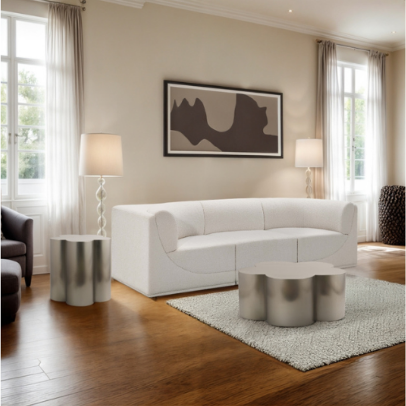 Picture of 36"/19" Iron MDF Clover Shape Contemporay Design Coffee Table and End Table