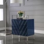 Picture of 24" High Gloss Lacquer Stainless Steel Base Side Table