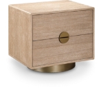 Picture of 26"  Brushed Brass Metal Base and Handle Side Table