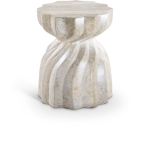 Picture of 15" Concrete in Marble Finish Art Deco Design End Table