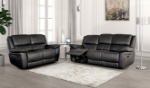 Picture of Genuine leather Manual Reclining Sofa, Loveseat and Chair