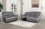 Picture of Genuine leather Manual Reclining Sofa, Loveseat and Chair